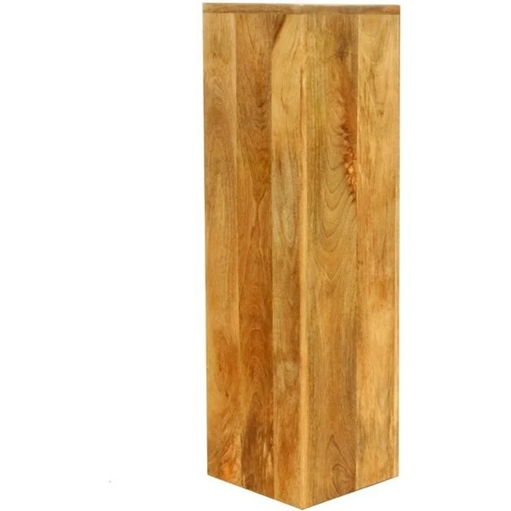 Oriental Galerie Blumenhocker Massive Holz Säule Viereckig Podest natur klein 65 cm (1 St) – Bild 4