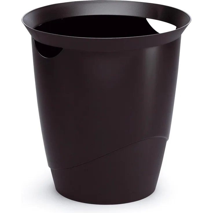 Durable 'Trend' Papierkorb mit Tragegriffen, 16 Liter, Schwarz