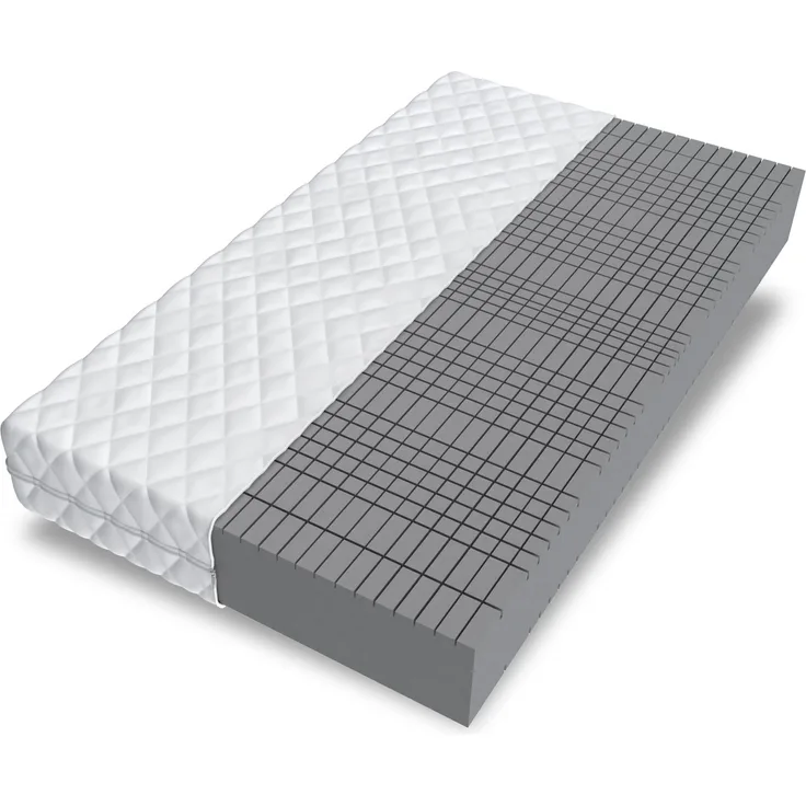 Matratze 180x200 Kaltschaum 7 Zonen PEARL MAXPLUS HR Bett Konturschnitt H4 24 cm