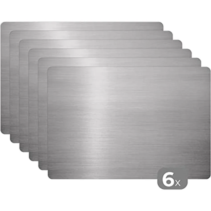 MuchoWow Platzset Metallischer Hintergrund, (6-St), Platzsets, Tischset, Abwaschbar, Tischsets, Platzdeckchen – Bild 1