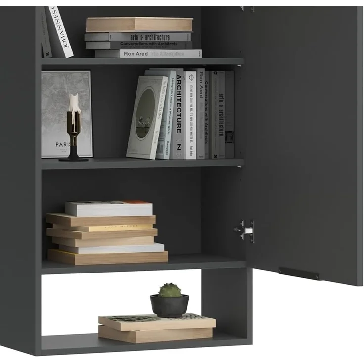 Wohnwand Wido Anthrazit 5 Teile Vicco – Bild 6