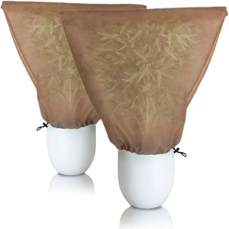 BigDean Schutzhaube 2er Set XXL Winterschutz Kübelpflanzensack 120 x 180 cm BRAUN,(Set, 2-tlg, 2er) Vlies, Winterschutz, Schutzhaube, Für Kübelpflanzen – Bild 5