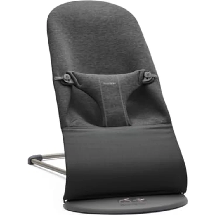 BabyBjörn Bliss Jersey Wippe Holzkohle Grau Grau dunkel 1 – Bild 2