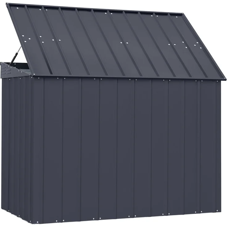 Globel Gerätehaus "Tonnen-Depot Easy" 5x3 - 2bins, anthrazit – Bild 5