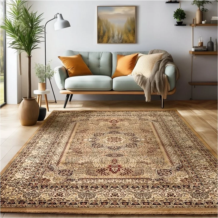 SIMPEX24 Orientteppich Orientalisch Design, Rechteckig, Höhe: 12 mm, Orinet Teppich Webteppich orientalischen Mustern Teppich Wohnzimmer – Bild 1
