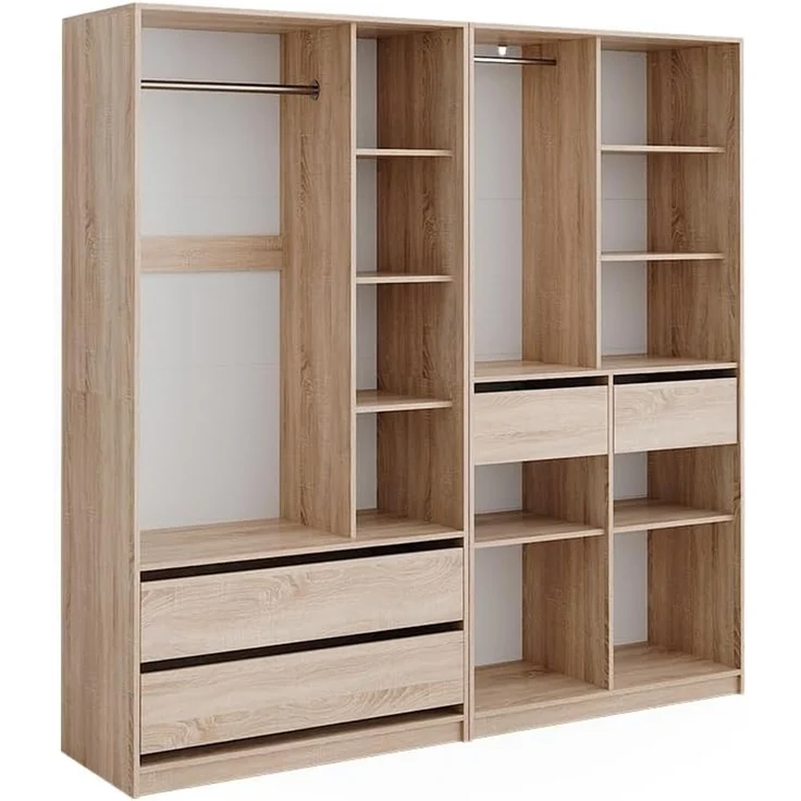 Kleiderschrank Elmo Sonoma 200 x 200 cm 2er Set Vicco – Bild 1