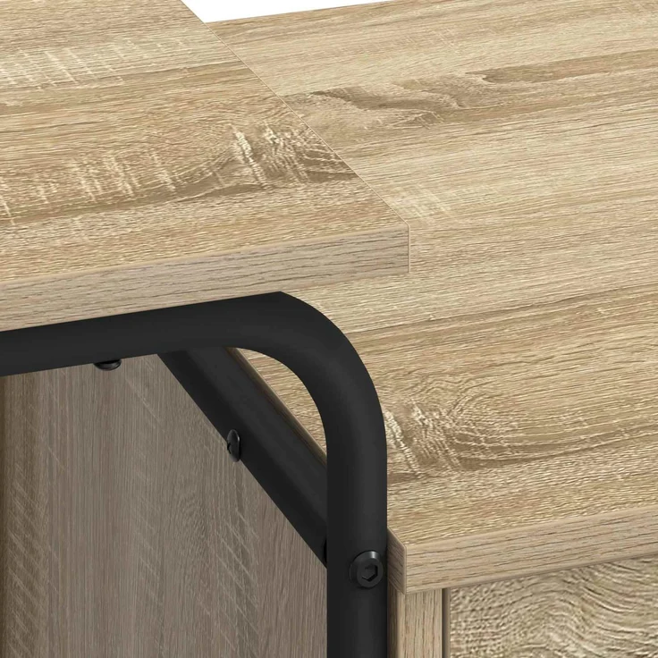 vidaXL Schreibtisch mit Stauraum Sonoma-Eiche 120 x 50 x 75 cm 8007997 – Bild 8