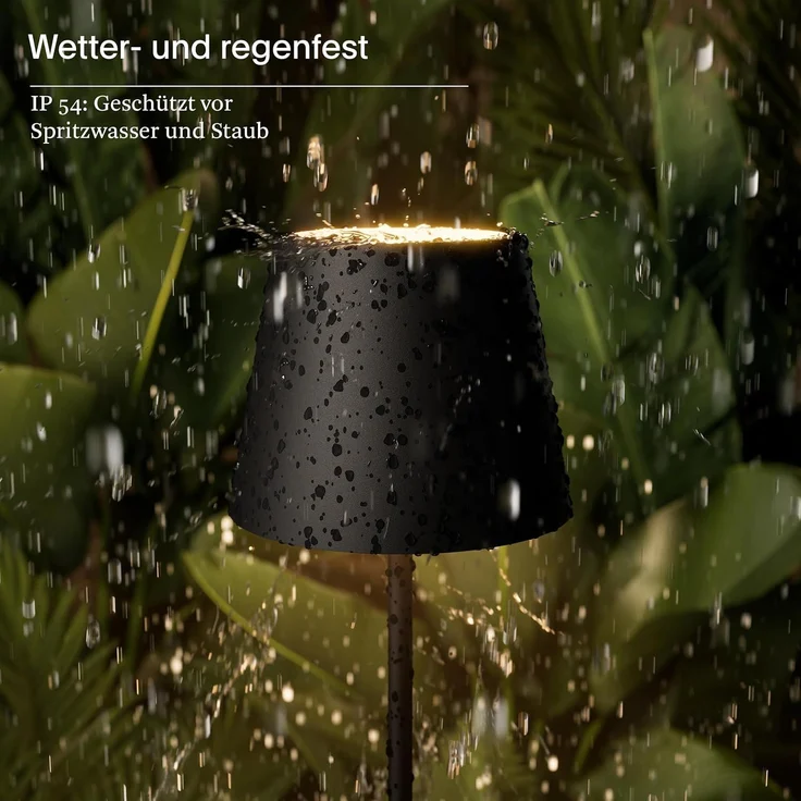 SIGOR LED Tischleuchte Akku-Tischleuchte, Dimmbar, LED fest integriert, Warmweiß – Bild 6