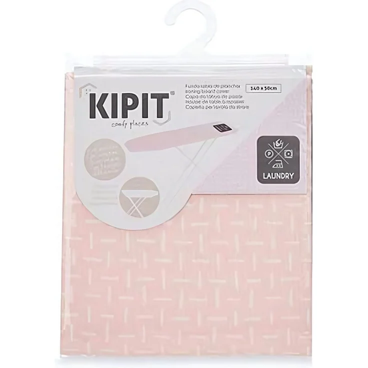 Kipit Bügelbrettbezug BÜGELBRETTBEZUG Muleton 140x50 cm Bügeltischbezug Bezug (Rosa-19), Bügelbrett mit Zugkordel Schaumstoffpolsterung Vintage Look Bügeltisch – Bild 3