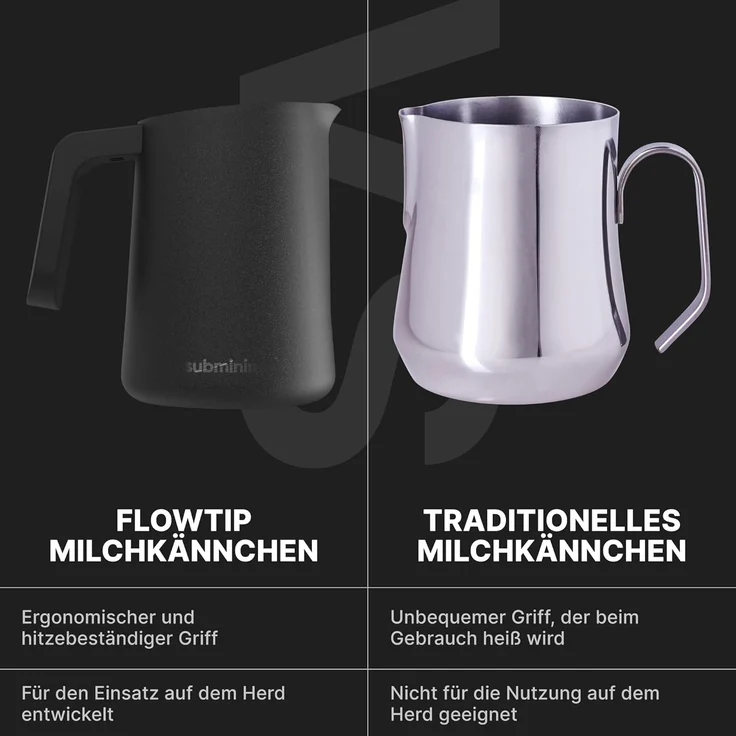 Subminimal FlowTip Jug Handless White Milchkännchen – Bild 7