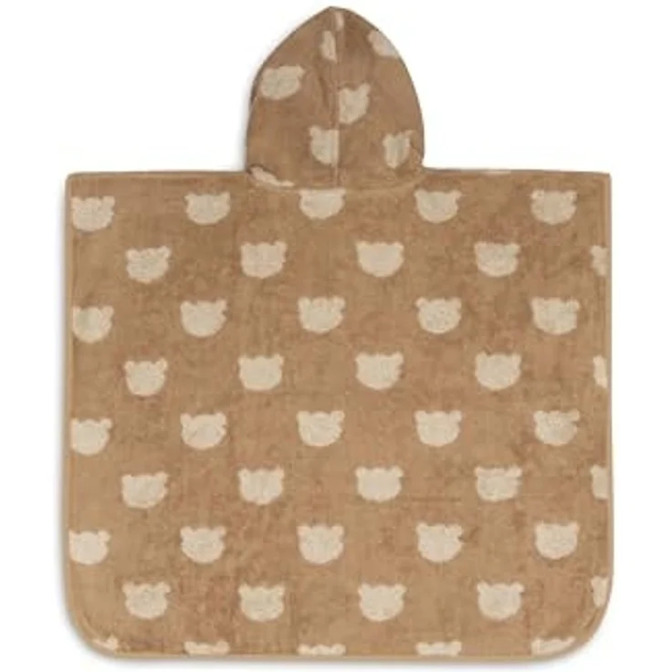 Jollein Badeponcho Kinder und Baby – Jacquard, Teddy Bear – 100% Baumwolle – Frottee – OEKO-TEX Zertifiziert – Poncho Handtuch – Badeponcho Baby für Mädchen und Jungen – Bild 2