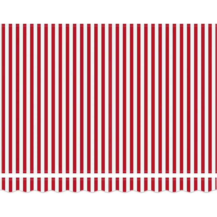 Einziehbare Markise, Sonnenmarkise Rot und Weiß 350 x 250 cm – Bild 5