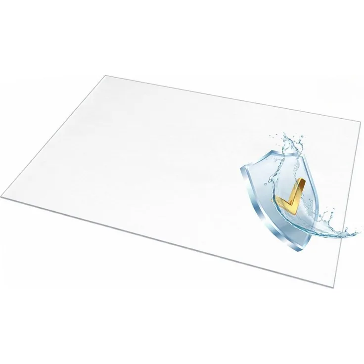 Beautex Platzset, Platzset, Tischschutz transparent, leicht mattiert, Größe wählbar, (6-St), abwischbar, 1,6 mm Dicke, robust, langlebig, rutschfest, reißfest