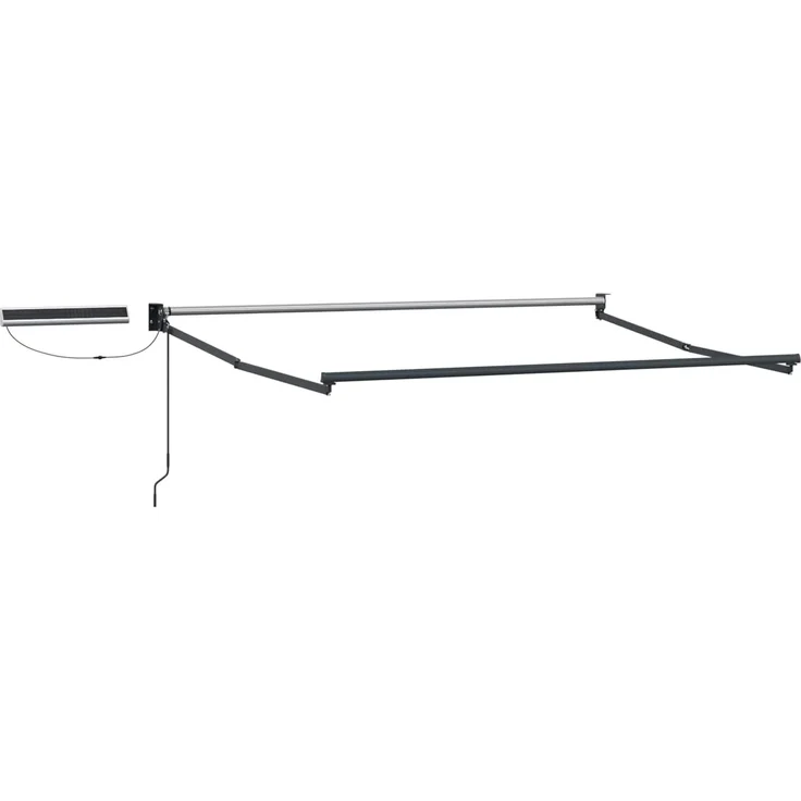 vidaXL Elektrische ausziehbare Markise Gelb und Weiß 3 x 2,5 m 3420103 – Bild 2