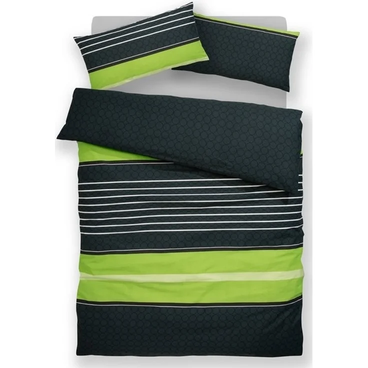 OTTO home Bettwäsche Circle, Polycotton, 2 teilig, Bettwäsche aus Baumwolle mit Streifen-Design, moderne Bettwäsche – Bild 3