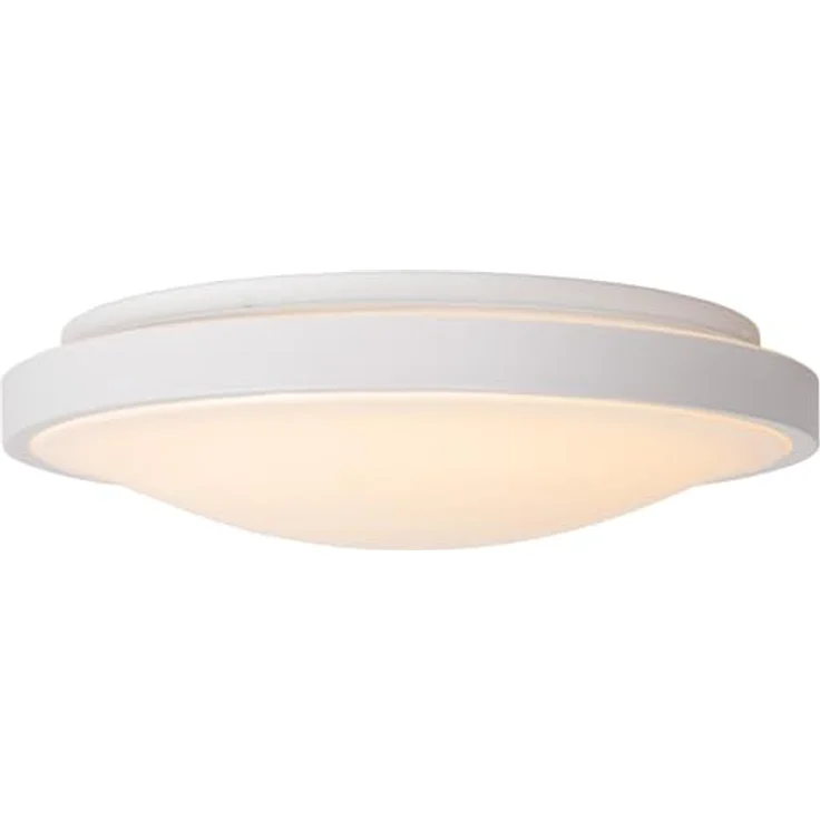 LUCIDE DASHER Deckenleuchte Badezimmer, Ø 41 cm, LED 1x24W 2700K, IP44 mit Bewegungssensor, Weiß – Bild 5