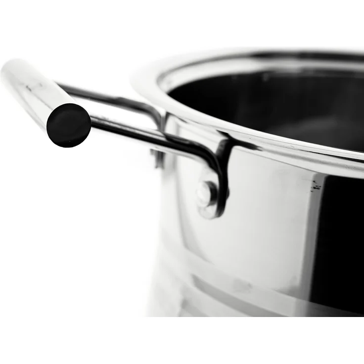 Sunay Couscous Pot aus Edelstahl Kochtopf mit Siebeinsatz in Silber 8L – Bild 7