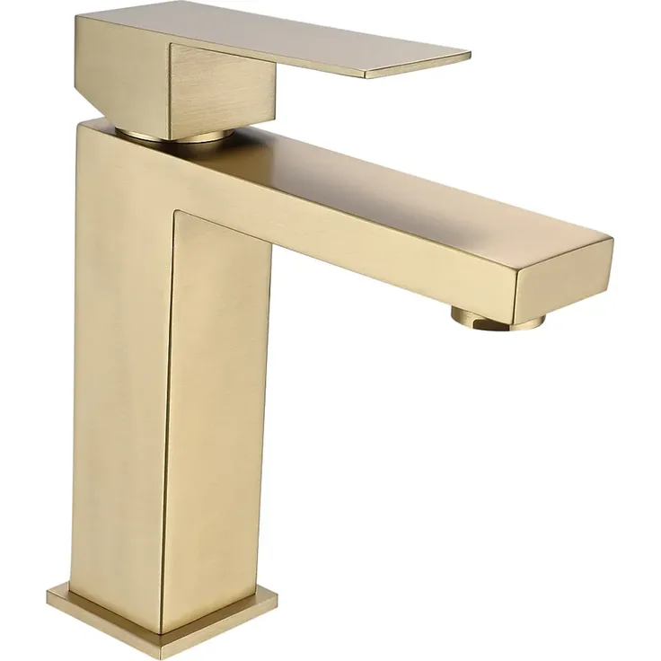 Vente-unique - SATARA Waschbeckenmöbel Holz, Platte Beige - B 46 cm x H 46 cm x L 80 cm – Bild 6