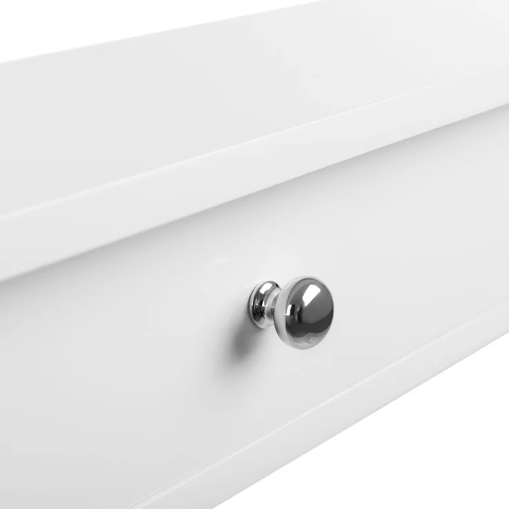 Wandregal mit 2 Schubladen Wandschublade Schweberegal aus MDF-Platte Wandschrank Weiß LWS65WT – Bild 7
