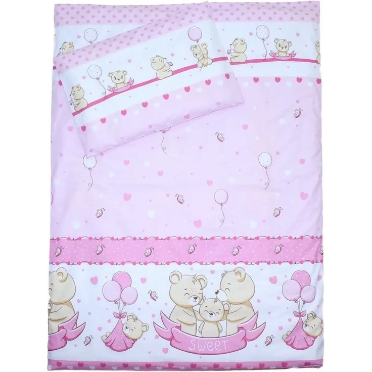 Primawela Babybettwäsche 2 teilige Baby Kinder Bettwäsche 100% Baumwolle 100x135 cm