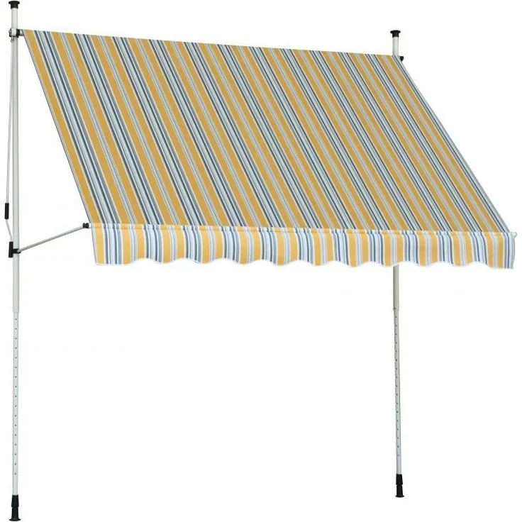 TrendLine Balkon-Markise 3 x 1,3 m gelb-weiß gestreift – Bild 2