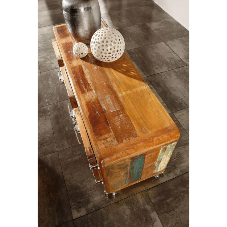 Sideboard Altholz 126x40x56 mehrfarbig lackiert FREEZY #04 – Bild 4