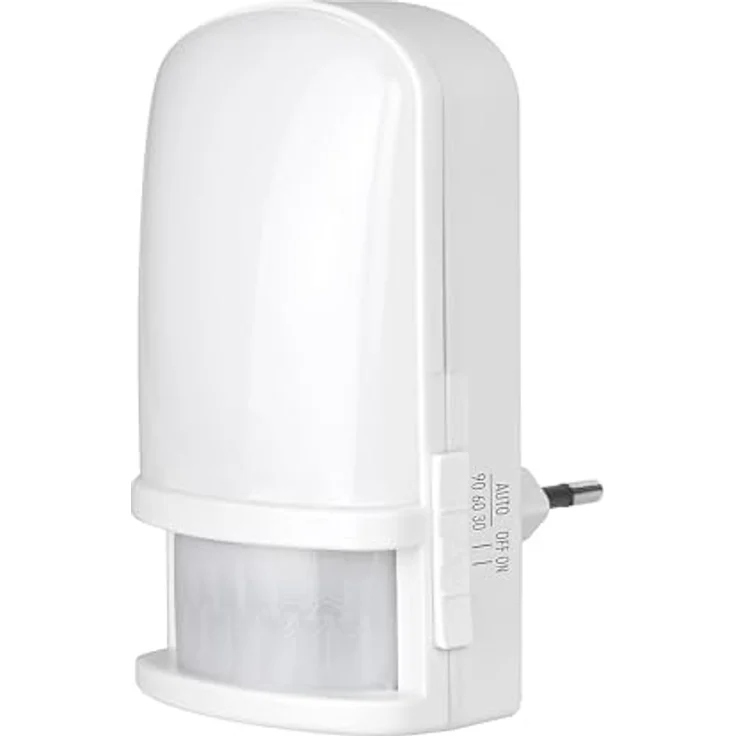 PENTATECH AN05 33322 LED-Nachtlicht mit Bewegungsmelder, neutralweiß, 18 Lumen, Eurostecker 230 V, PIR-Sensor bis 6 m – Bild 1