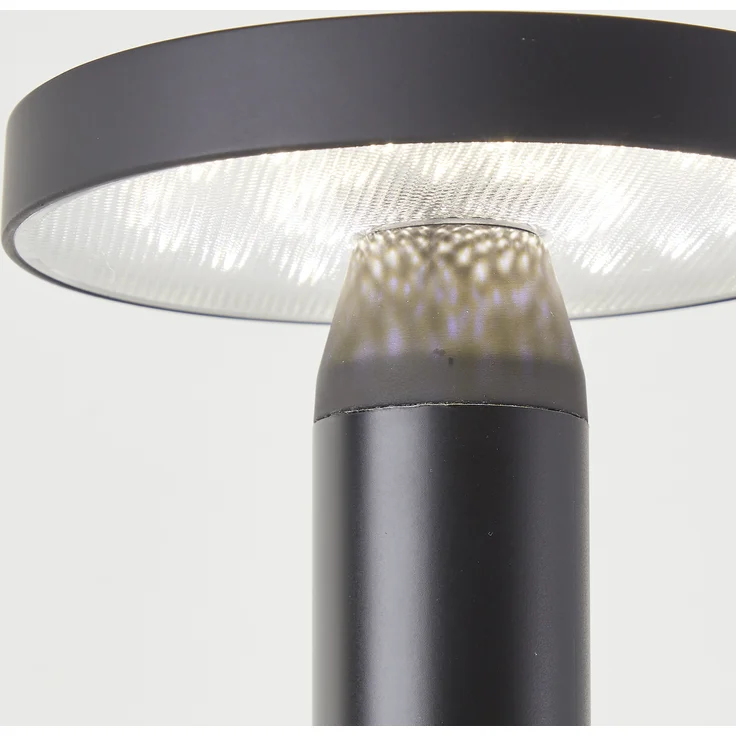 Brilliant LED Außen-Tischleuchte Magua LED Außentischleuchte, Solar, 22 cm, 220 lm, 4000 K, Metall, schwarz – Bild 6