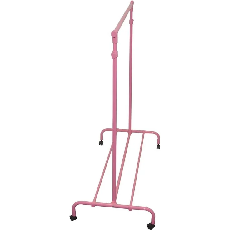 Home Vida Verstellbarer Kleiderständer für Einzelkleiderständer, Rosa – Bild 3