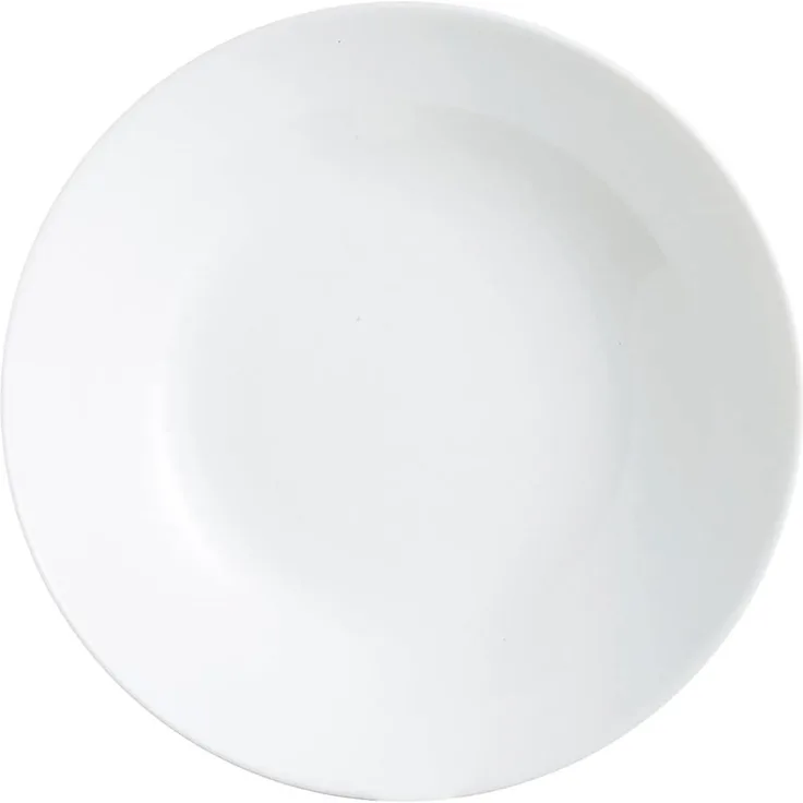 Arcopal Zelie - 12 Suppenteller, Opalglas, extra robust, 20 cm, weiß