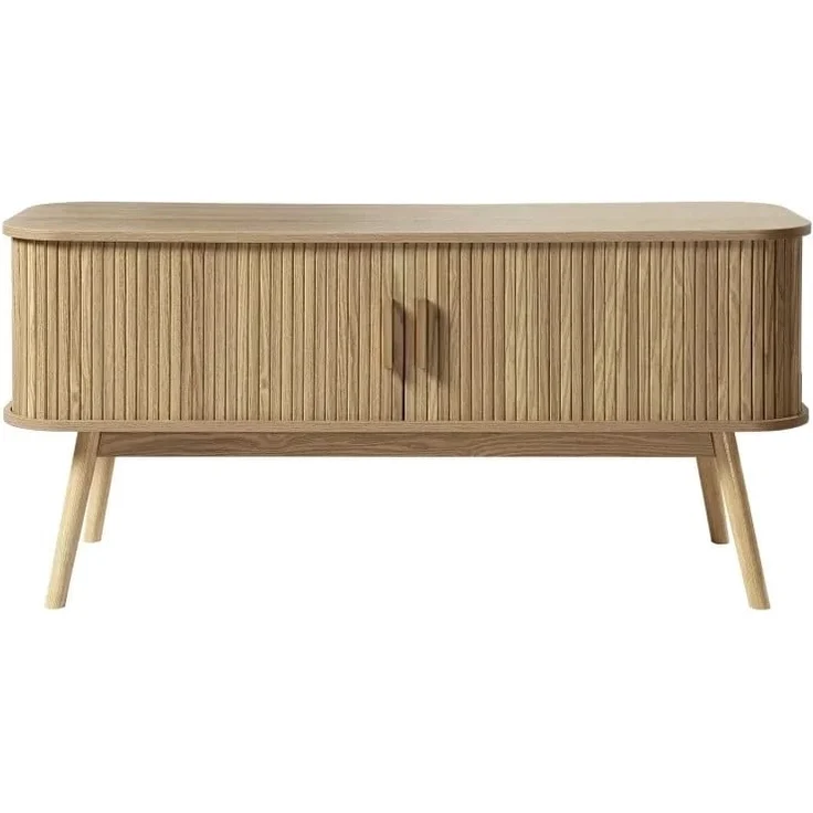 Casâme TV-Möbel 2 Schiebetüren L119 cm - ERNEST - Helles Holz – Bild 1