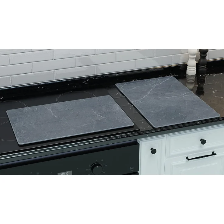 ALLboards Schneidebrett Glas Herdabdeckplatte Schneidebrett 2er Set Multi-Platte – Bild 7