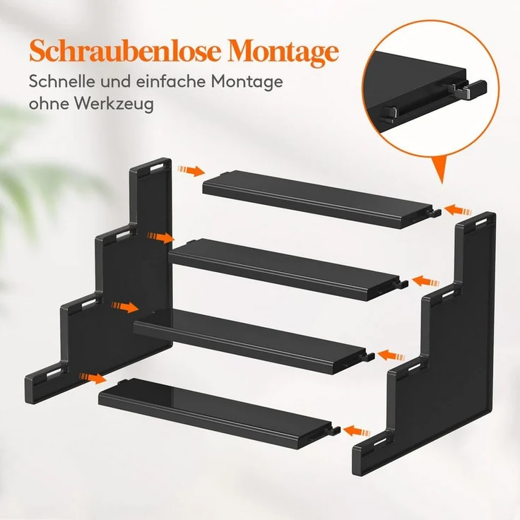 Lifewit Stufenregal Multifunktionales Regal für Kölnisch Wasser, Figuren, Sammlerstücke, 3-tlg. – Bild 2