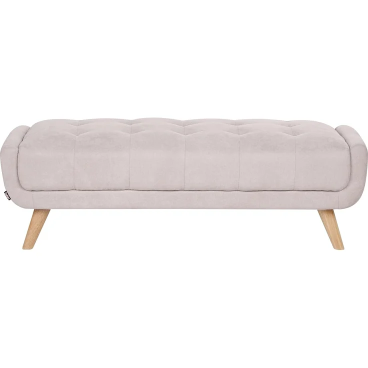 Ottomane HABO Stoff Taupe – Bild 4