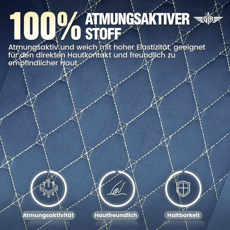 GTPLAYER Gaming Stuhl Stoff Gaming Chair Ergonomisch Bürostuh PC Stuhl, 150kg Belastbarkeit, Verstellbarer und Drehbarer Schreibtischstuh mit Federsitzkissen und Fußstütze, BLAU – Bild 5