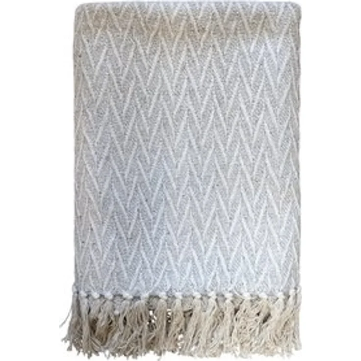 Chic Antique - Decke Plaid Kuscheldecke Wohndecke 150x130cm Muster Grau 16095525 – Bild 4
