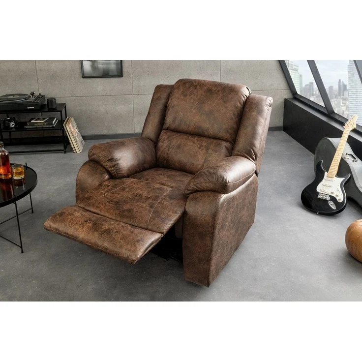 riess-ambiente TV-Sessel HOLLYWOOD braun – Kinosessel, verstellbare Rückenlehne, Kunstleder (Einzelartikel, 1-St), bequemer Relaxsessel mit Lehnenverstellung – ideal fürs Wohnzimmer – Bild 2