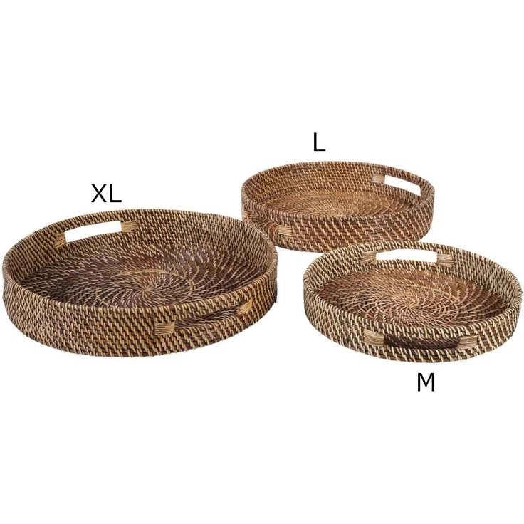 Rattan Tablett Bea rund M – Bild 4