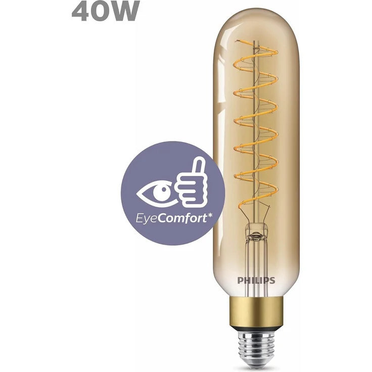 Philips LED-Lampe Classic Giant T65 7W/818 (40W) Gold Dimmable E27 – Bild 2