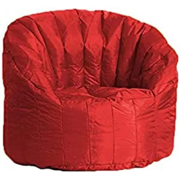 Dmora Runder Polstersessel, Farbe Rot, Maße 80 x 80 x 80 cm