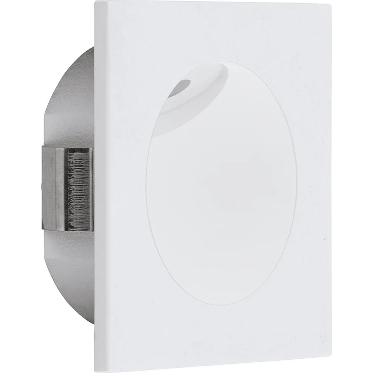 Eglo 96901 Hochvolt LED Einbauleuchte ZARATE in weiß 8x8 cm Einbautiefe 4cm mit Einputzring