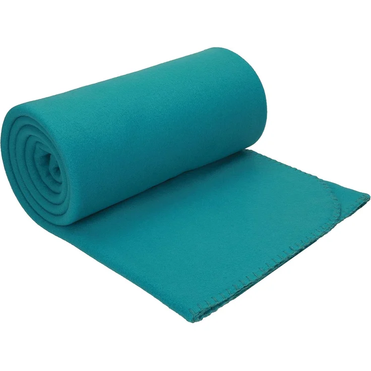 Wohndecke Luxus Fleecedecke Kuscheldecke Größe 130x170 cm Farbe petrol, Betz, 180 g/m²