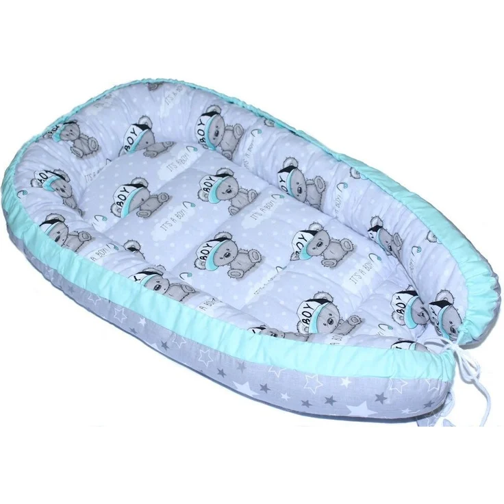 Primawela Bettnestchen Baby Nestchen Kokon Kuschelnest Baumwolle – Bild 3