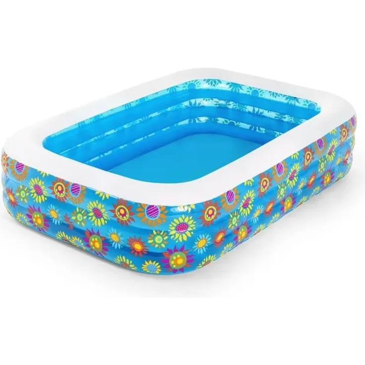 Bestway Planschbecken Aufblasbar Blau 229x152x56 cm 93793