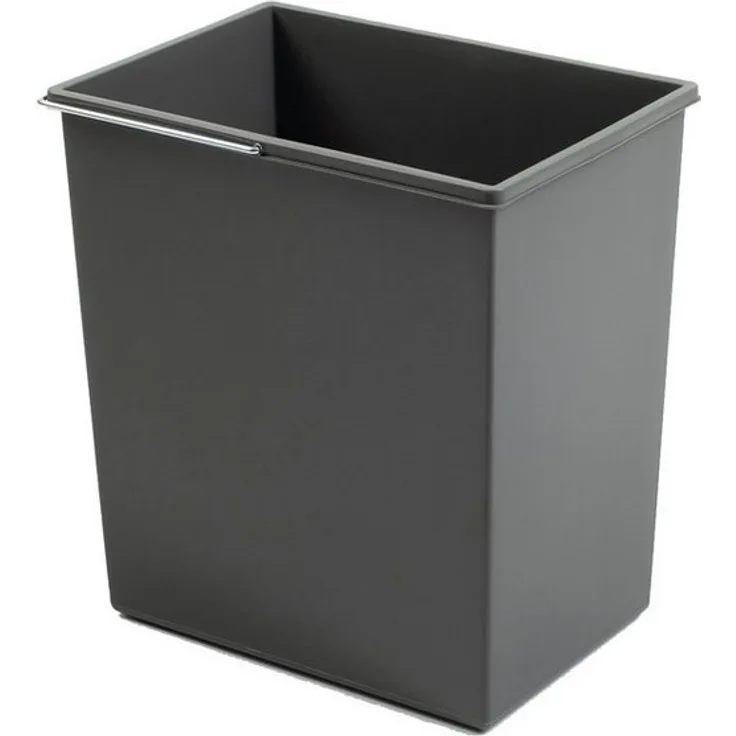 HAILO Ersatzeimer 20 Liter basaltgrau mit Metallbügel für Abfallsorter SOLO / Eimer / Mülleimer / Abfalleimer / Einsatz