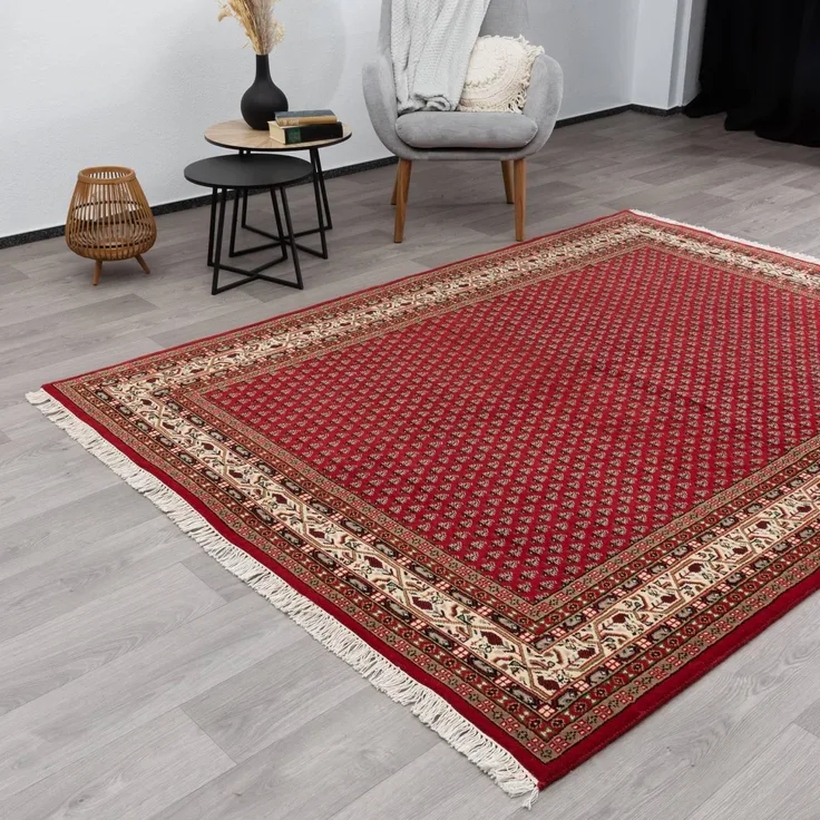 Orientteppich Mir fein, Farbe: Rot, Größe: 90x160 cm