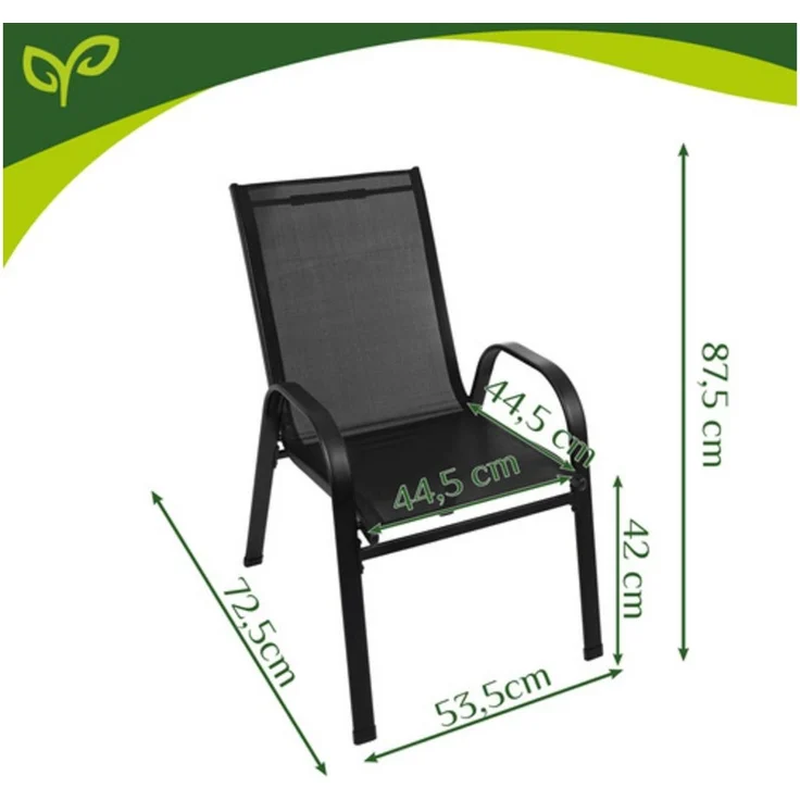 Gardlov Gartenstuhl Gartenstuhlset 4 Stühle (Spar-Set, 4 St), Spezielle Schutzkappen an den Beinen verhindern Kratzer – Bild 2