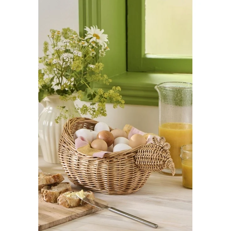 Ib Laursen Eierkorb Ib Laursen - Eierkorb Hühnerkorb Eieraufbewahrung Korb Weide, Weide – Bild 2