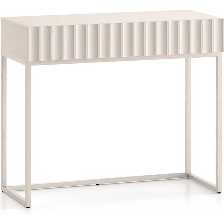 Selsey 'Derriva' Schminktisch mit Schublade, hellbeige, ca. 78 x 92 x 40 cm – Bild 1