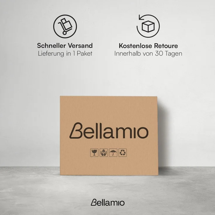 Bellamio 'Tolt' Wäschesammler aus Stoff mit Bambus, mit Deckel, 100L, zwei Fächer, mit herausnehmbaren und waschbarem Wäschesack, zusammenklappbar, schwarz – Bild 8